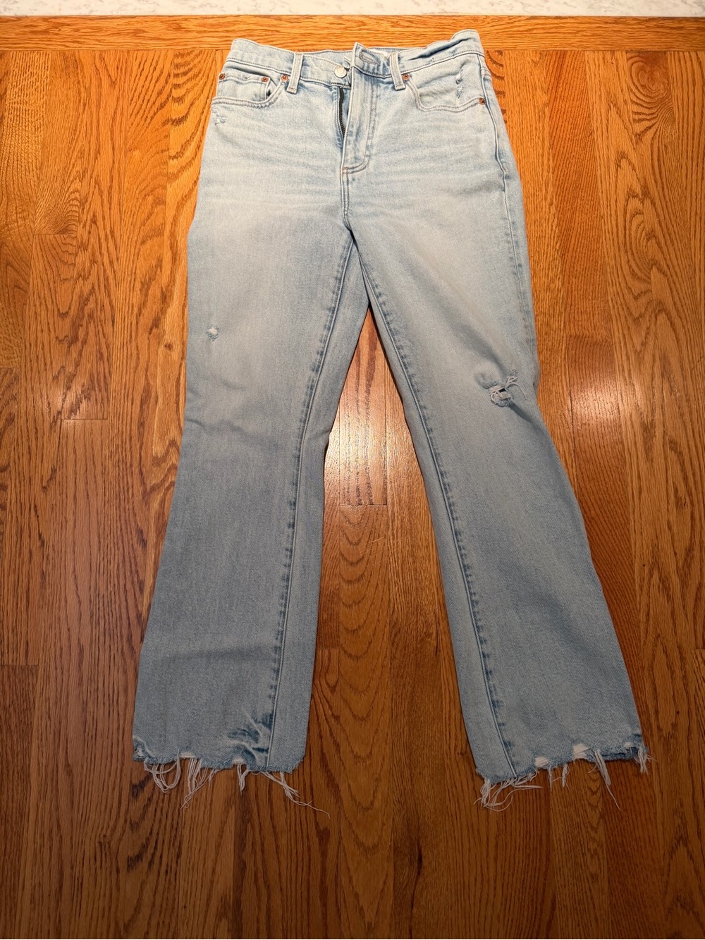 pistola Lennon Light Wash High-Rise Straight Leg Jeans